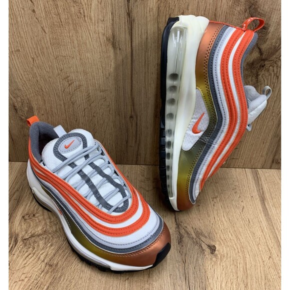 Nike Air Max 97 SE GS CT9637-900 Sneakers Red Bronze Orange Womens